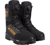 Klim Klutch GTX BOA Snowmobile Boots, black-orange, size 45 for Men
