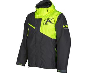 Klim Kompound Snowmobile Jacket, black-grey-yellow, size 2XL for Men