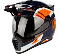 Klim Krios Pro ECE/DOT Rally, adventure helmet S Dark Blue/Black/White/Orange