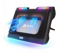 KLIM Mistral Laptop Cooling Pad - Powerful Turbo-Fan (4500 RPM) Cooler - Rubber Ring Seal for Maximum Performance - Avoid Overheating and Protect your Gaming Laptop - 15-17 inches - New Version