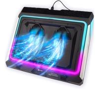 KLIM Mistral Laptop Cooling Pad - Powerful Turbo-Fan 4500 RPM Laptop Cooler - Rubber Ring Seal for Maximum Performance - Avoid Overheating and Protect Your Gaming Laptop - 15-17 in