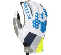 Klim Mojave 2023 Motocross Gloves, white-green-blue-yellow, size S for Men