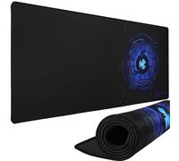 KLIM Mousepad XL - Extended surface - Extra Large Gaming Mousepad Mat - Non-slip Rubber Base - High Precision Textured Surface - 900 x 400 x 4 mm - Blue