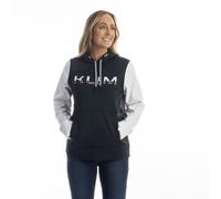 Klim Petrol Ladies Hoodie, black-white, size M for Women