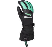 Klim Radiate Gauntlet Ladies Snowmobile Gloves, black-green, size S for Women