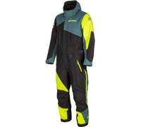 Klim Railslide Hi-Vis One Piece Snowmobile Suit, black/petrol/neon yellow, size M