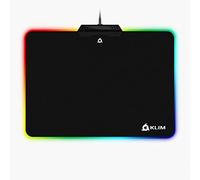 KLIM RGB Chroma Mousepad USB, 38.4 x 30.6 x 2.2 cm - Black with Lighting Effects [ New 2022 Version ]