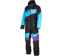 Klim Ripsa 2023 One Piece Snowmobile Suit, black/turquoise/purple, size Short M