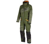 Klim Ripsa Camo 2023 One Piece Snowmobile Suit, green-orange, size M for Men