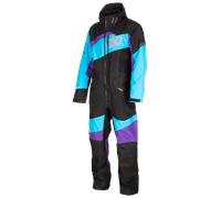 Klim Ripsa 2023 One Piece Snowmobile Suit, black-turquoise-purple, size XL for Men