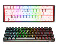KLIM Shift Wireless Mechanical TKL RGB Keyboard - Hotswap, 68 Keys, Extra Keycap Set - 2.4 GHz Wireless & Bluetooth - 60% Gaming Keyboard for PC