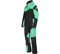 Klim Shredsa Ladies One Piece Snowmobile Suit, black-green, size L for Women