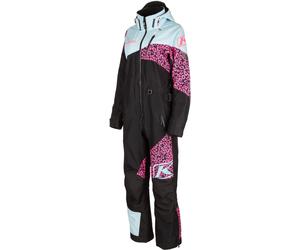 Klim Shredsa Leo Ladies One Piece Snowmobile Suit, black-pink-blue, size XL for Women