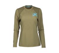 Klim Solstice -1.0 Ladies Long Sleeve Functional Shirt, green, size XL for Women