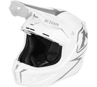 Klim T1 Freeride Solid, motocross helmet XL Matt White/Silver