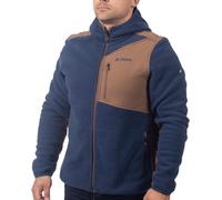 Klim Teton Crest Fleece Hooded Jacket, blue/brown, size XL