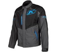 Klim Traverse Gore-Tex Motorcycle Textile Jacket, black-grey-blue, size L for Men