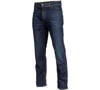 Klim Unlimited Straight Stretch Denim Motorcycle Jeans, dark blue, size 30/32