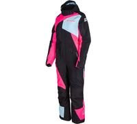 Klim Vailside Ladies One Piece Snowmobile Suit, black/light blue/pink, size S