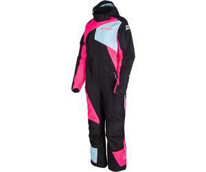 Klim Vailside Ladies One Piece Snowmobile Suit, black-pink-blue, size L for Women