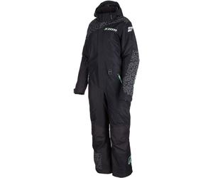 Klim Vailside Leo Ladies One Piece Snowmobile Suit, black/grey/green, size L
