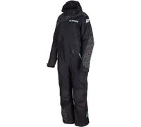 Klim Vailside Leo Ladies One Piece Snowmobile Suit, black/grey/green, size Short M