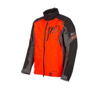 Klim Valdez 2022 Snowmobile Jacket, black-grey-red, size L for Men