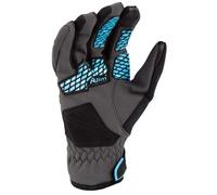 Klim Versa Ladies Motorcycle Gloves, black-grey-blue, size L for Women