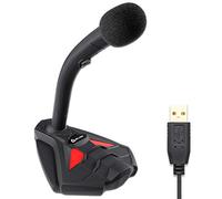 KLIM™ Voice V2 + Gaming Microphone USB + New Version + Best Sound Quality + Ideal for Gaming, Voice Recording, Speech Recognition, Streaming, YouTube, Podcast + Compatible Windows Mac PS4 Mic + Red