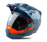Klim X1 Alpha Carbon Enduro Helm, blue-orange, size L for Men