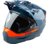 Klim X1 Alpha Carbon Enduro Helm, blue-orange, size 2XL for Men