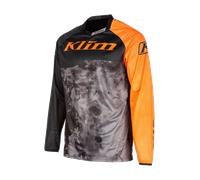 Klim XC Lite Corrosion Youth Motocross Jersey, black-grey-orange, size M
