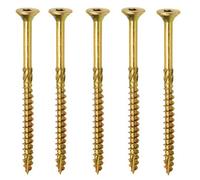 KLIMAS 4.5 x 80 mm TX20 Wood Screws CSK Ribs COUNTERSUNK Screw Pack of 250