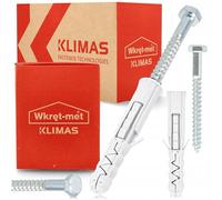 KLIMAS KKX Expansion Dowels 10 x 70 mm with Hex Screw Dowel Set for Concrete Brick Solid Stone Heavy Duty Attachment 100 Pieces (12 x 90)