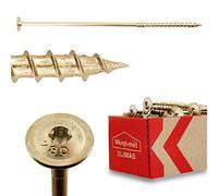 Klimas® Wood Screws Torx Screws Set Flat Head Screws TX 8 mm x 280 mm Pack of 50 | Wood Construction Screws Self-Drilling Chipboard Screws Patio Screws Roof Construction Wood Screw Set