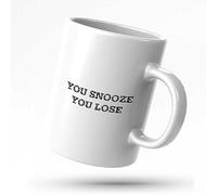 KLIMORA Coffee Mug Gift You Snooze Lose Mug Funny Office Mugs Funy Mug
