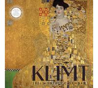 Klimt Calendar 2026 | 12” x 24” Art Nouveau Wall Calendar 12 Month: Gustav Klimt | Marble City Press | Modern Art Calendar | Museum, Fine Art