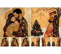 Klimt Nativity Decoupage Rice Papers, 21 x 29cm - 4 Sheets | 32 Pieces | 8 Unique Designs | Versatile Designs for Art Projects & Crafting by CRAFT KREATIVELY