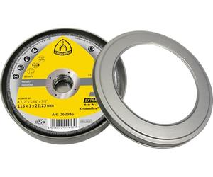 Klingspor 310499 A 60 Extra Kronenflex Cutting Discs for Stainless Steel, Metal Universal, Class Extra, Straight, 115 mm x 1 mm x 22.23 mm, Pack of 10