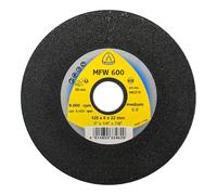 Klingspor 342219 MFW 600 High Performance Non-Woven Discs for Steel, Stainless Steel, Non-ferrous Metals, Grey, Medium Fineness, 125 mm x 6 mm x 22 mm, Pack of 5