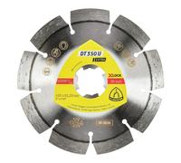 Klingspor 350464 DT 350 U Extra Diamond Cutting Discs for Angle Grinder for Construction Site Materials, Concrete, Class Extra, 125 mm x 2.4 mm x 22.23 mm