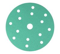 Klingspor 353145 FP 77 K T-ACT Self-Fastening Disc with Film Backing for Paint, Varnish, Filler, Gel Coats, GLS3 Hole Pattern, 150 mm Diameter, 320 Grit, Pack of 100