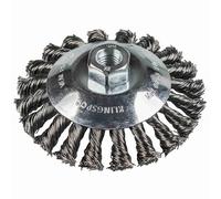 Klingspor 358329 Taper Brush Knotted Number of Rows 1 100 mm Thread M 14 0.5 Stainless Steel 1 Piece