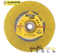 Klingspor Cutting Slitting Disc 230mm x 3mm Thin Cut Off Wheel Metal A24 Extra