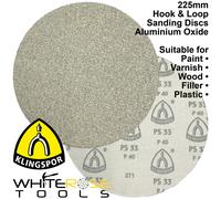 KLINGSPOR Grinding Velco-Backed PS 33 CK Velour-Backed Grinding Disc 225 MM 50 Pieces Grain 60 210124