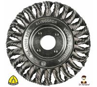 Klingspor Twist Knot Wire Wheel Brush 115mm 125mm Steel Rust Scale Removal Slag