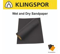 Klingspor Wet and Dry Sandpaper Sanding Waterproof Sand Paper 120 - 2500 Grits