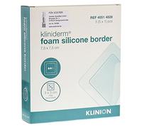 Kliniderm Foam Silicone Border Square Dressing, 10 Count, 7.5 x 7.5 cm