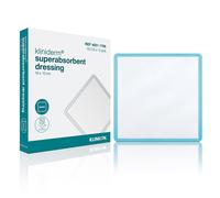 Kliniderm Superabsorbent Dressing 10x10cm Pack of 10, Hypoallergenic, Non-Adhesive, For Moderate to Highly Exuding Wounds