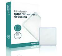 Kliniderm Superabsorbent Dressings 10cm x 15cm - Ideal for Chronic & Acute Wounds, Hypoallergenic, Non-Adhesive, and Easy to Use for Wound Care - Pack of 10